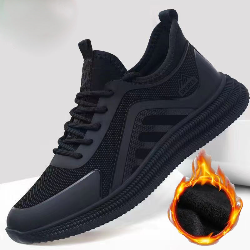 Plus Velvet Chaussures pour hommes Respirantes Baskets polyvalentes décontractées
