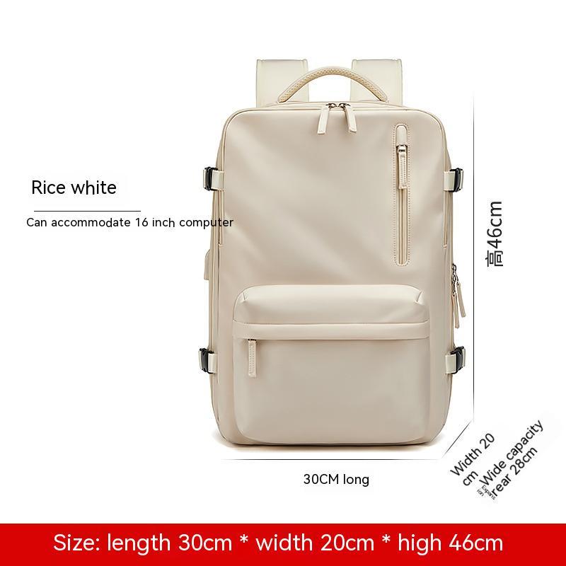 Expansion Backpack Sac à dos décontracté pour femme avec séparation sèche et humide