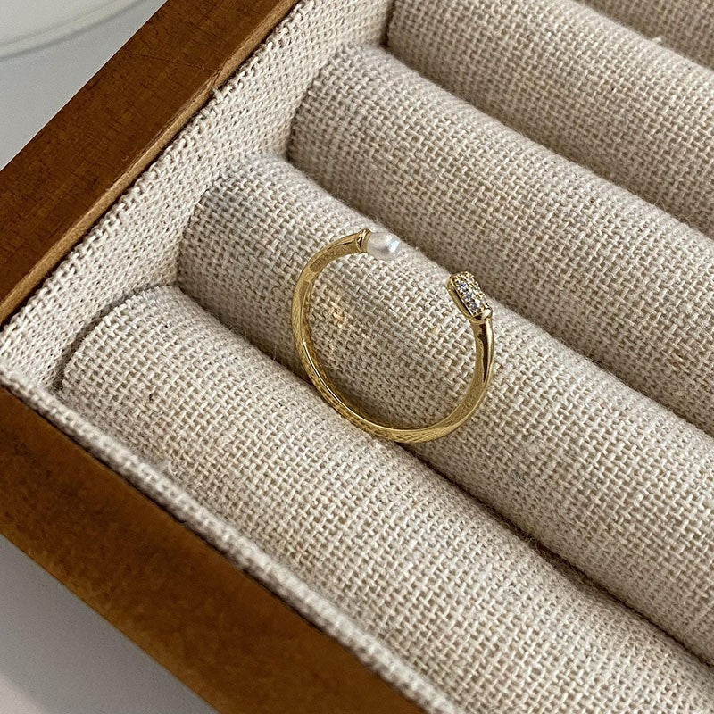 Anillo de piedra Natural ámbar estilo Vintage Maillard para mujer temperamento salvaje