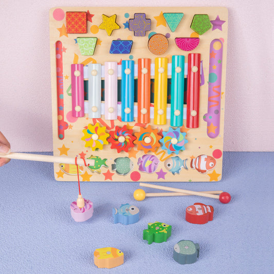 Planche occupée pour bébé, accessoires de bricolage, jeux de fruits, jouets en bois