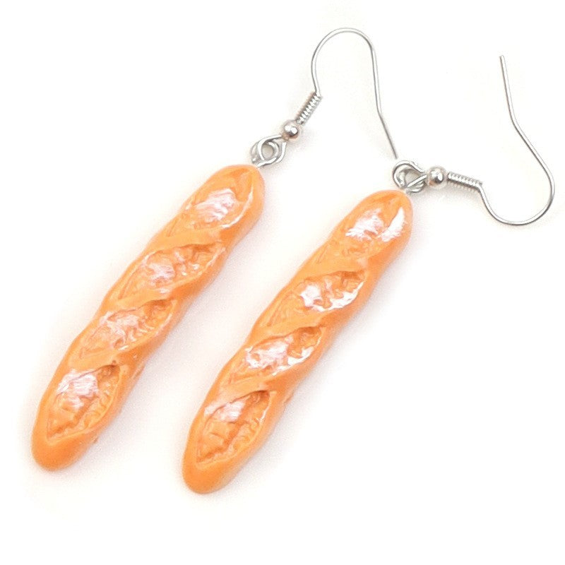 Personalized All-match Cake Egg Tart Small Van Earrings Simulation Ornament