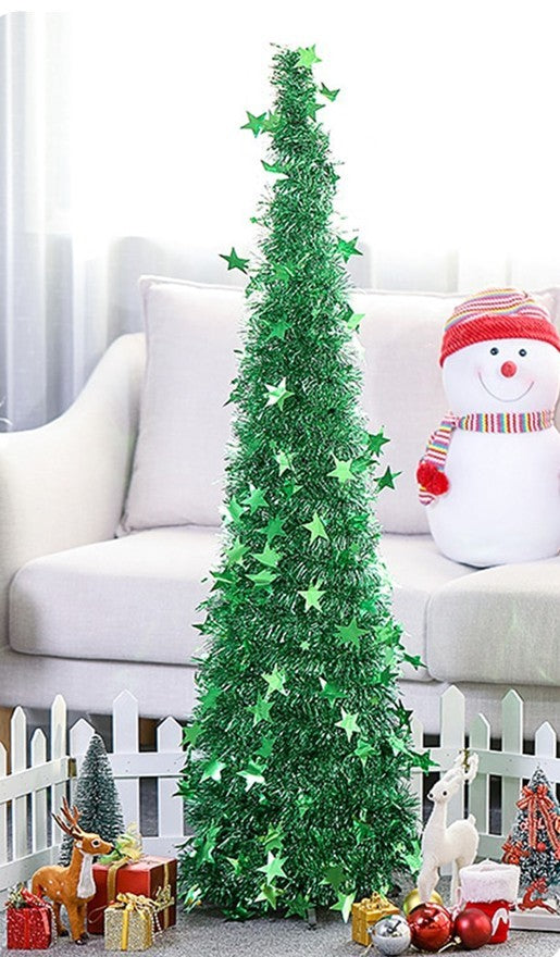 Arbre de noël artificiel avec support, magnifique arbre de noël artificiel pliable pour les décorations de noël
