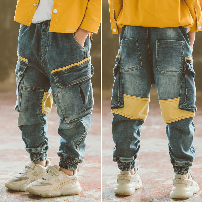 Jeans de printemps et d'automne pour garçons