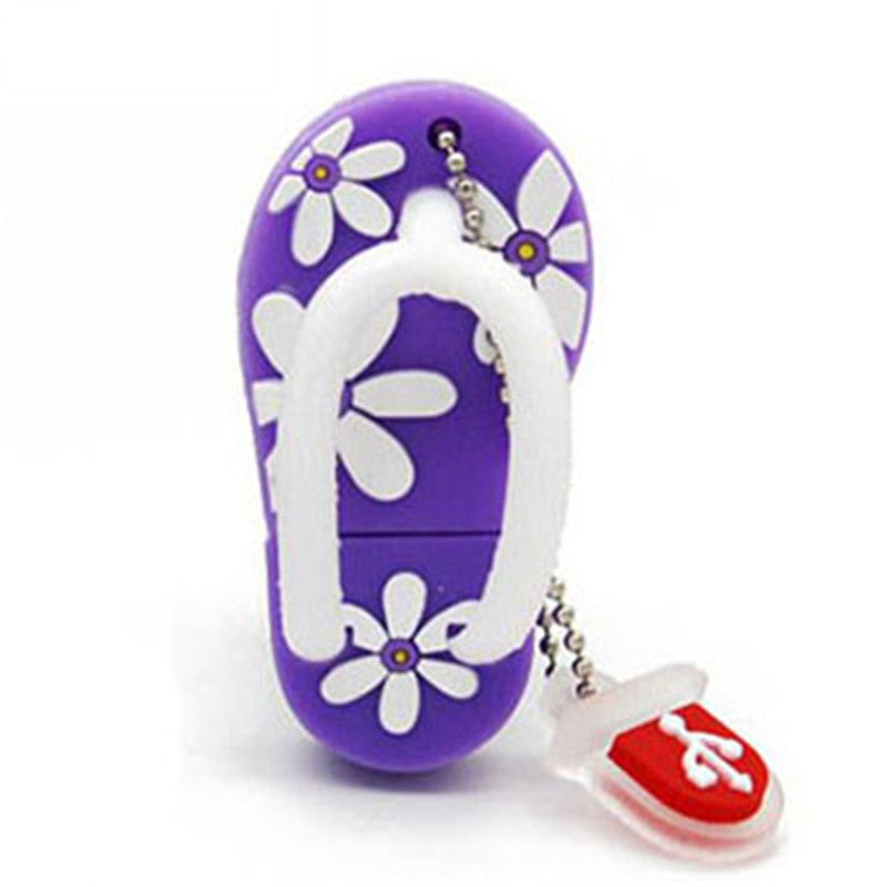 Chaussures de plage créatives de dessin animé, Mini disque U, mode, personnalisation