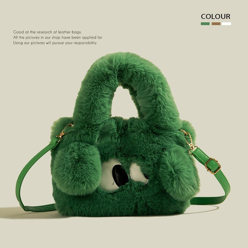 Sac à main en peluche pour bandoulière à une épaule pour femmes