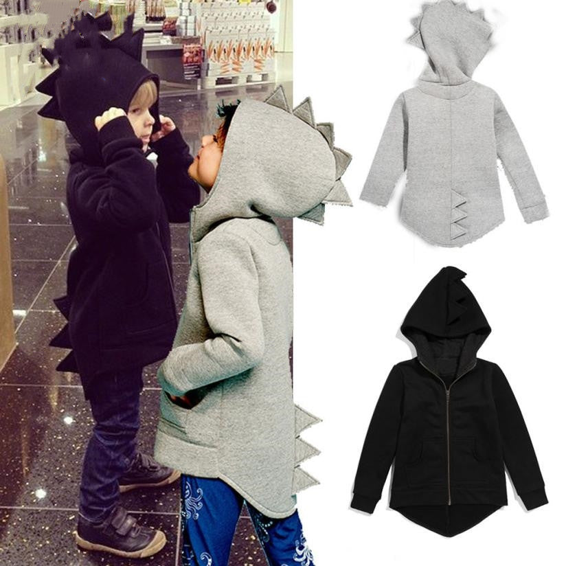 Vêtements pour garçons, veste pour bébé garçon, manteau à capuche de dinosaure