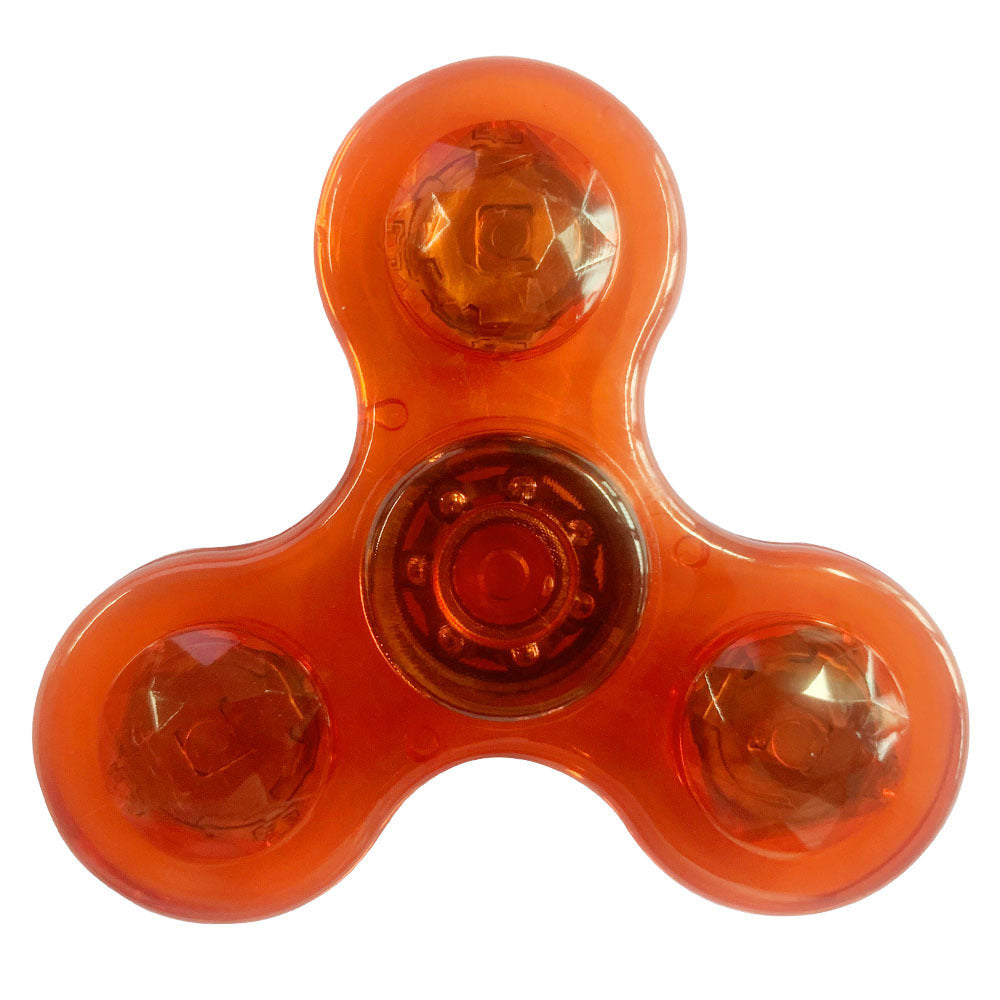 Luz LED luminosa Fidget Spinner mano mejores hilanderos brillan en la luz oscura EDC Figet Spiner dedo alivio del estrés juguetes