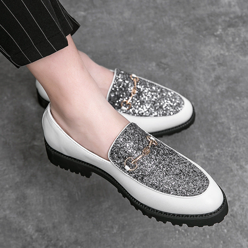 Zapatos de cuero casuales británicos para hombres
