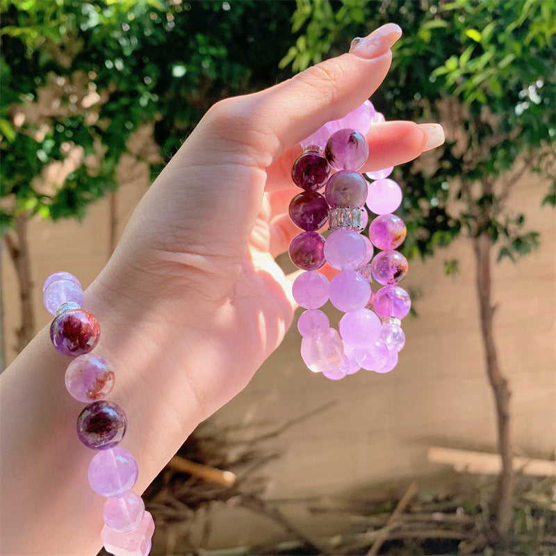 Bracelet DIY Améthyste Lavande Cercle Unique