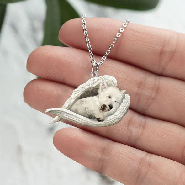 Acrylic Plane Lazy Dog Hanging Necklace