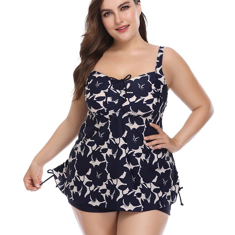 Traje de baño de talla grande y sexy para mujer, traje de baño de 2 piezas