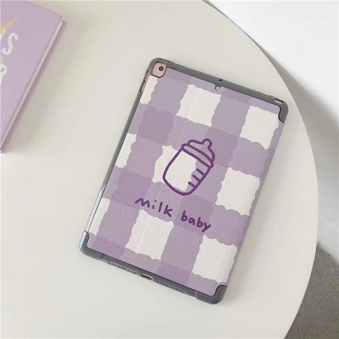 Compatible avec Apple, étui de protection en cuir pour tablette, coque souple Mini