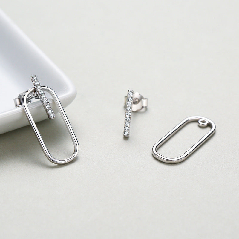 Boucles d'oreilles de luxe légères pour femmes, célébrités d'internet Ins, assorties avec tout