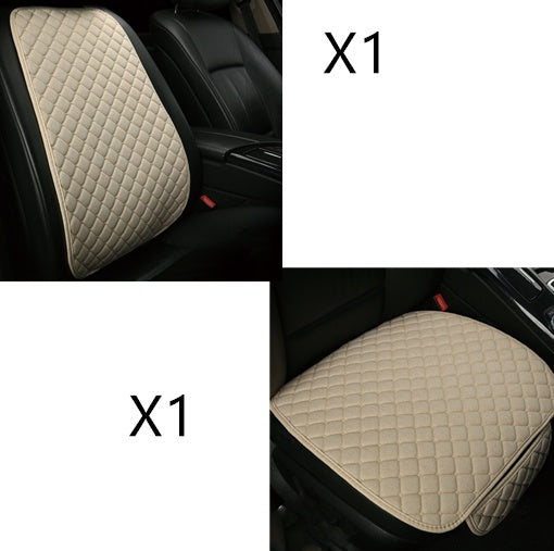 Protector de funda de asiento de coche de lino