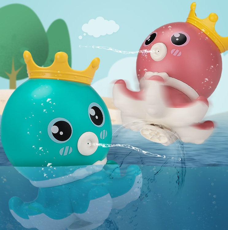 Spray de agua giratorio mágico para baño de bebé en juguetes acuáticos