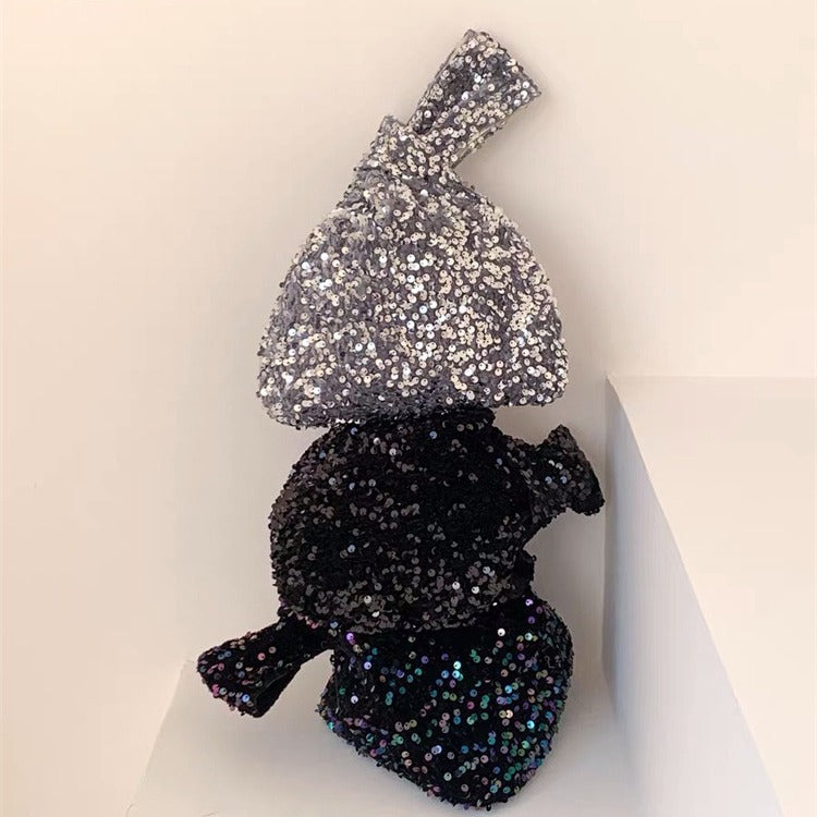 Sac de poignet à paillettes exquis et polyvalent coréen Ins