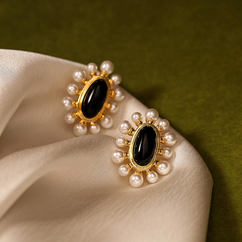 Boucles d'oreilles épingles en argent design pour femmes