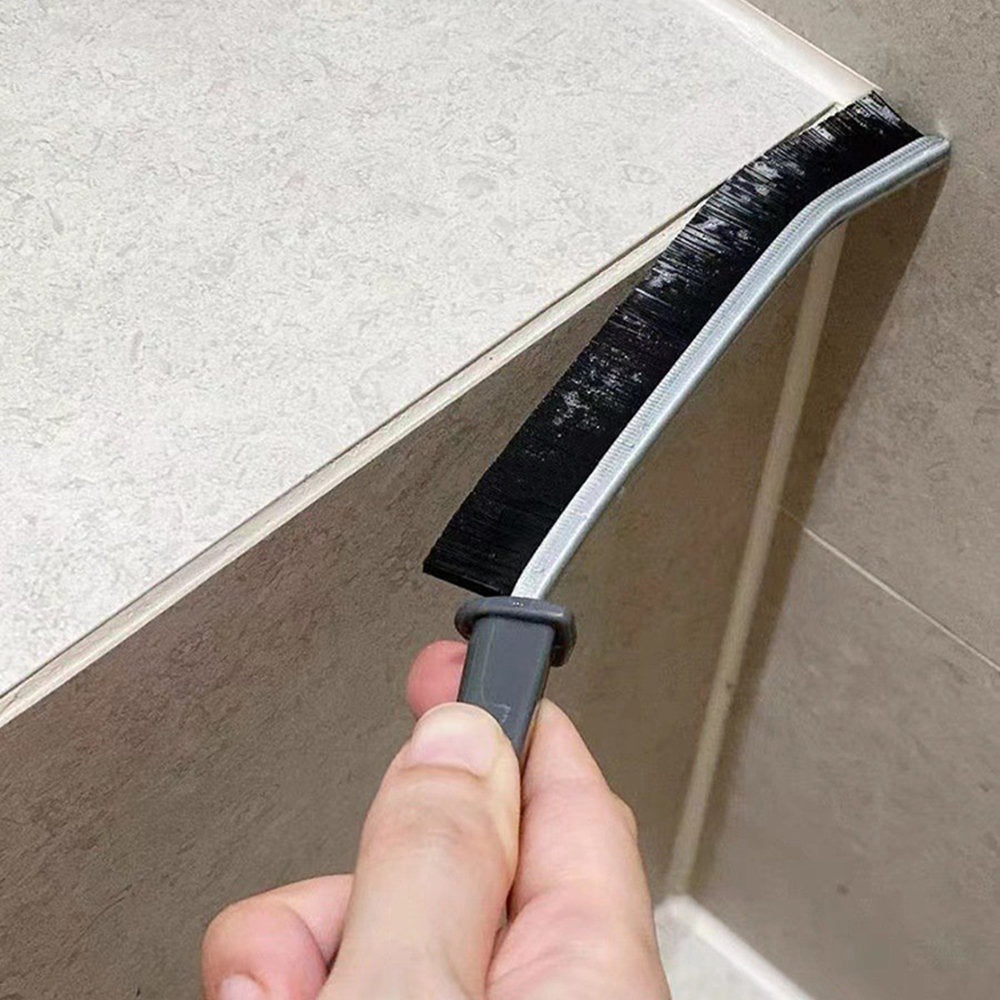 Brosse de nettoyage Durable des espaces de coulis, brosse de nettoyage des Joints de carreaux de toilettes de cuisine, brosses de nettoyage à poils durs à Angle mort pour ligne de sol de douche
