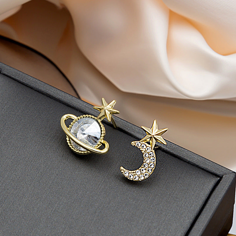 Boucles d'oreilles de style coréen avec aiguille en argent