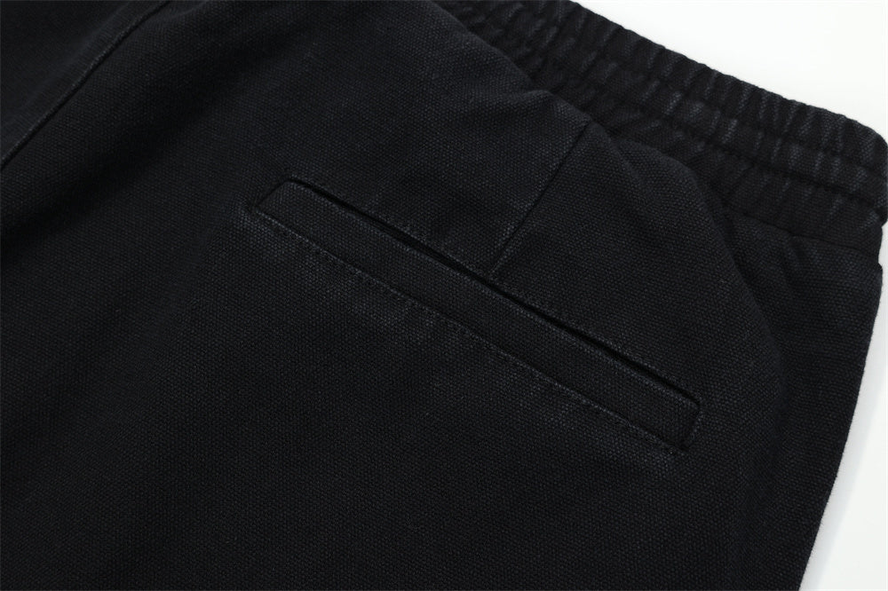 Mechanical Style Washed And Worn Overalls Men