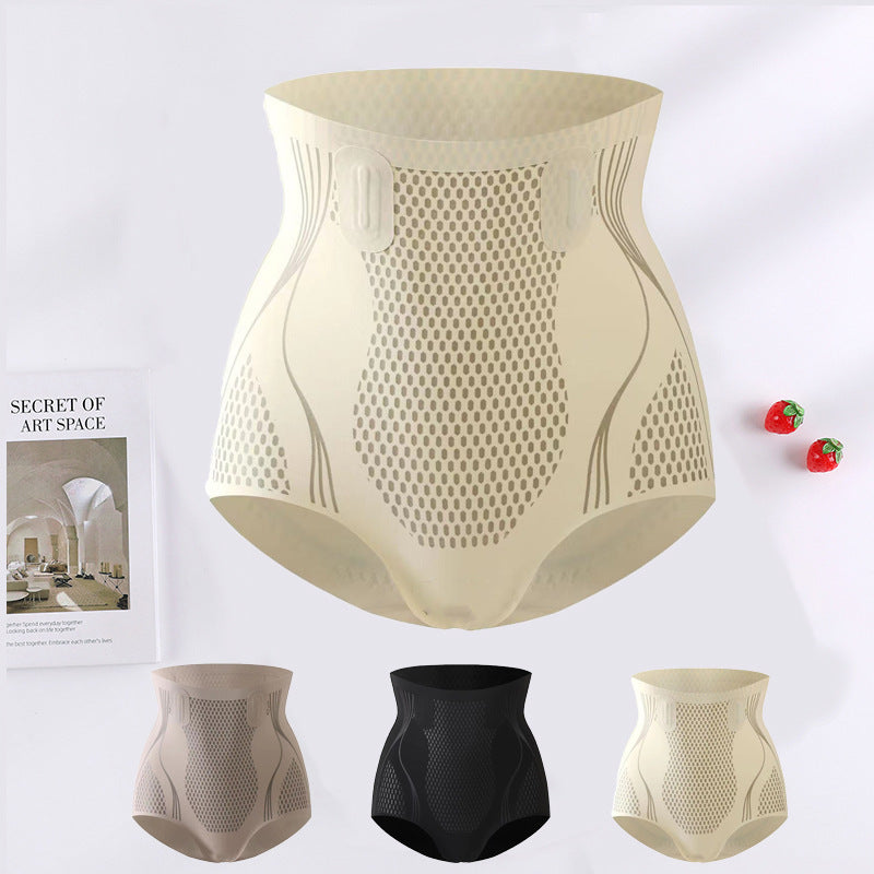 Pantalones de levantamiento de cadera y contracción del vientre de cintura alta de spandex líquido