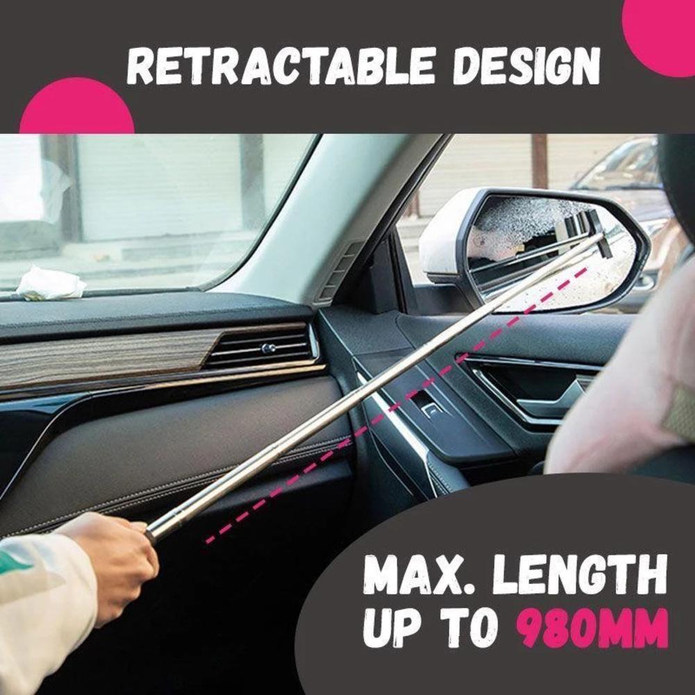 Essuie-glace rétractable pour rétroviseur de voiture, fournitures de nettoyage portables pour la pluie, dissolvant d'eau de rétroviseur, outil de nettoyage de pluie en verre