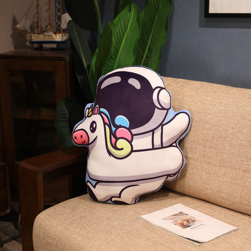 Oreiller en peluche série spatiale, jouets d'astronaute, fusée, vaisseau spatial, poupée en peluche, oreiller de sieste, cadeaux d'anniversaire pour enfants
