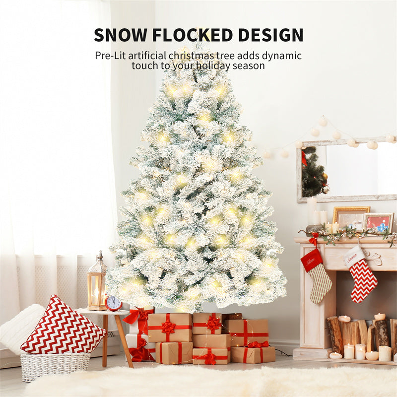 Arbre de Noël en PVC, neige artificielle, décoration de fenêtre de centre commercial, arbre de cèdre, fournitures de décoration de noël