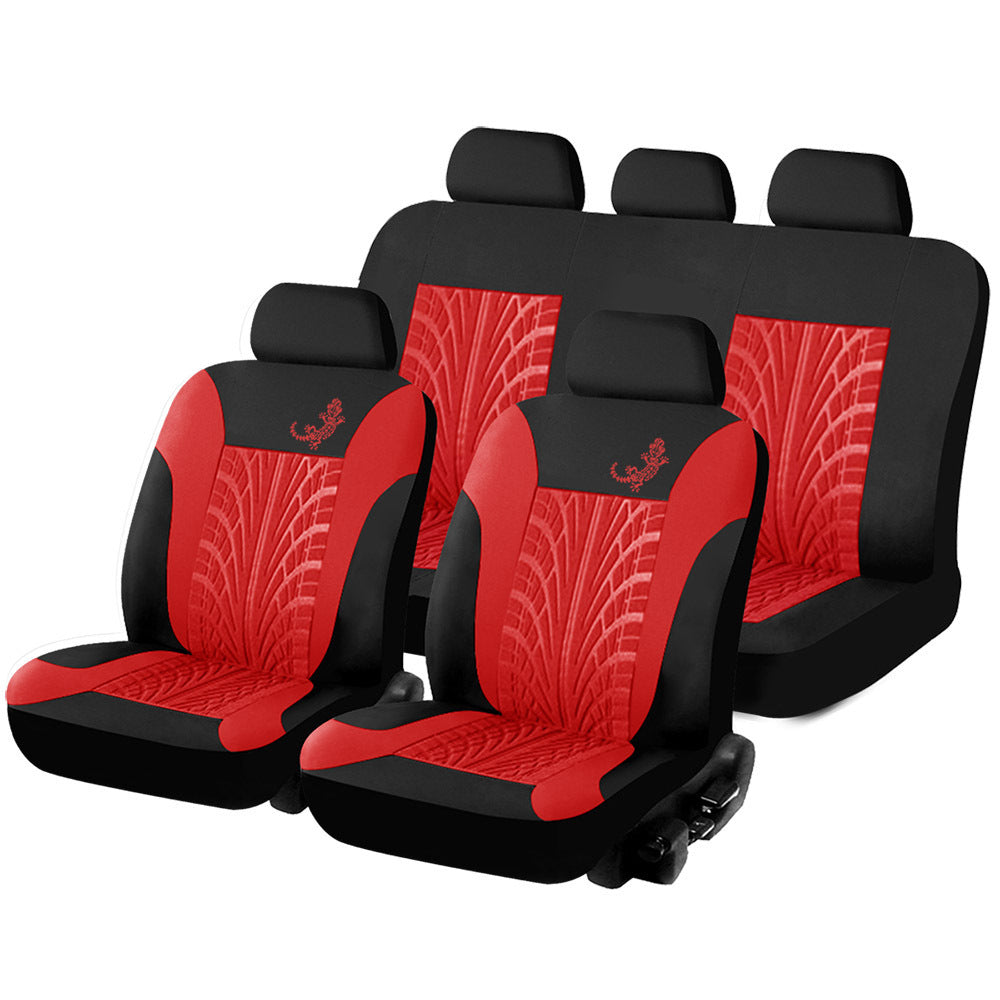 Housse de siège universelle pour voiture, 9 pièces en tissu maille Gecko