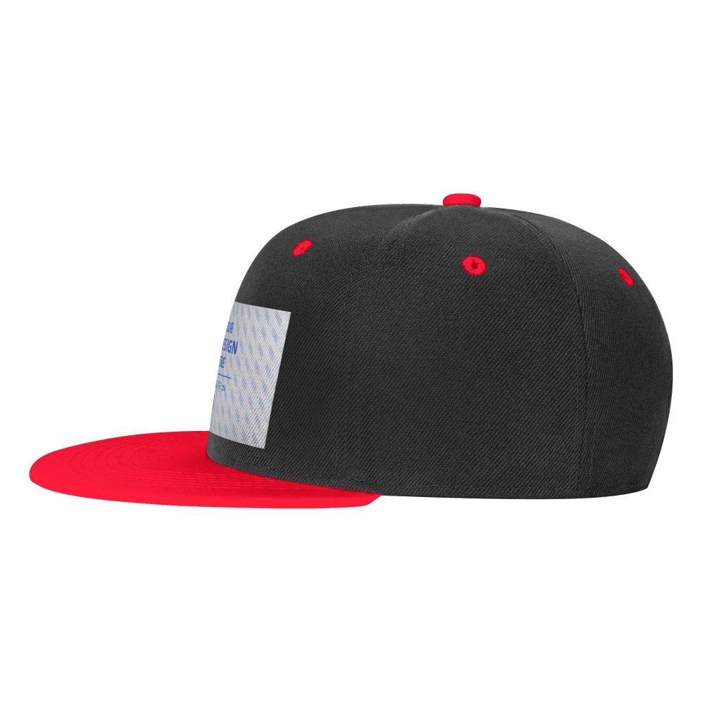 Chapeau Hip Hop contrasté à bord plat pour enfants