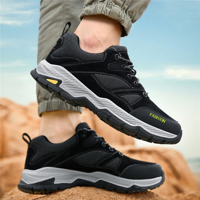 Zapatillas de deporte con cordones para hombres Casual transpirable al aire libre senderismo correr zapatos deportivos
