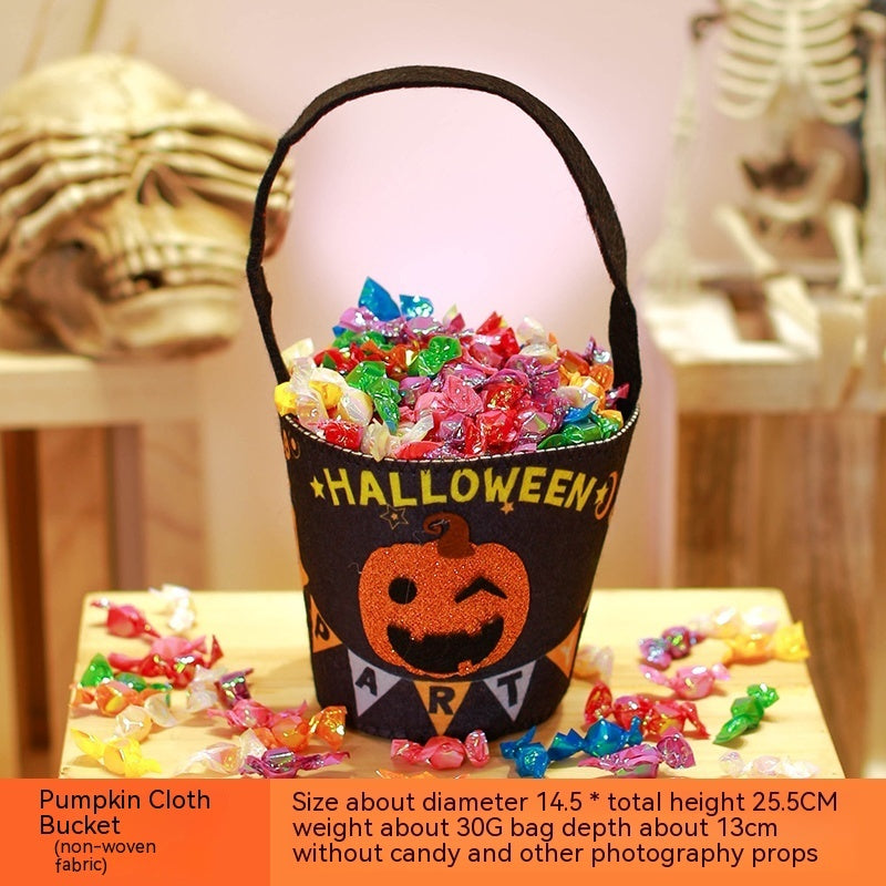 Halloween Pumpkin Bag Portable Children Props