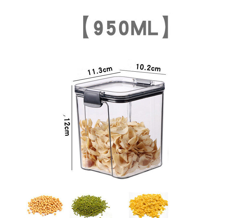 Caja de tarro de almacenamiento de cocina para cereales
