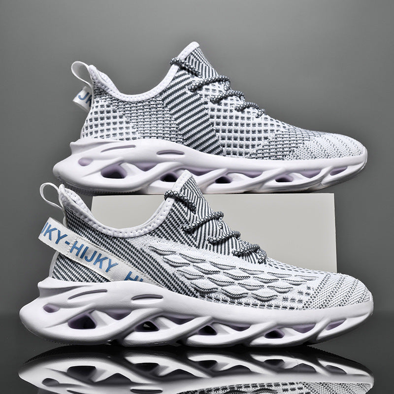 Jinjiang – chaussures légères à fond torsadé pour hommes, baskets Fly-kit en maille torsadée, chaussures collantes froides