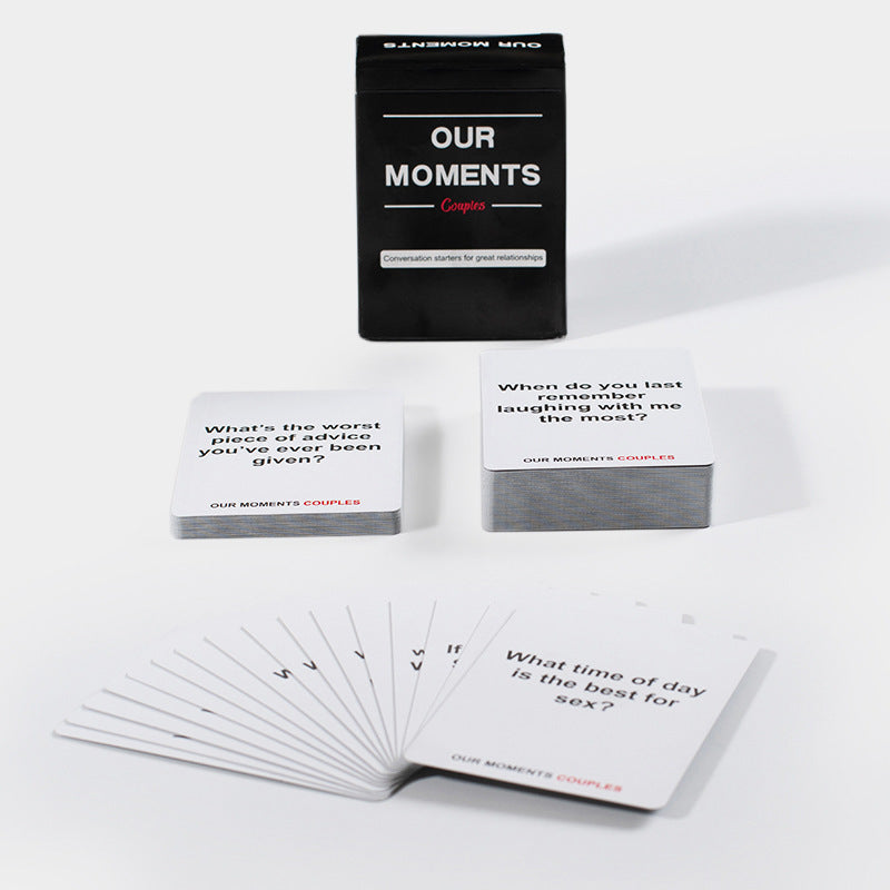 Carte d'ouverture en anglais, édition Our Time Lovers