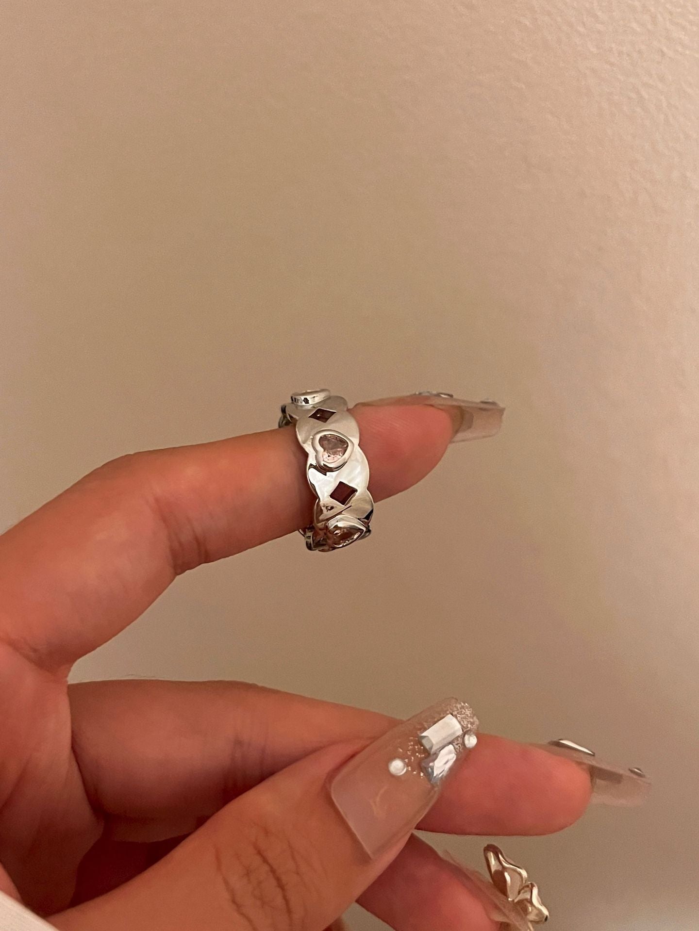 Anillo Love Heart Estrellas de Ocho Puntas Traje