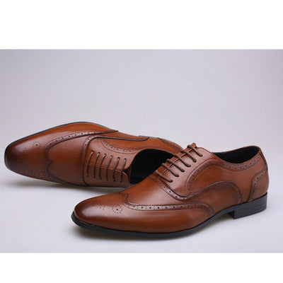 Zapatos de cuero Pu para hombre talla grande para hombre