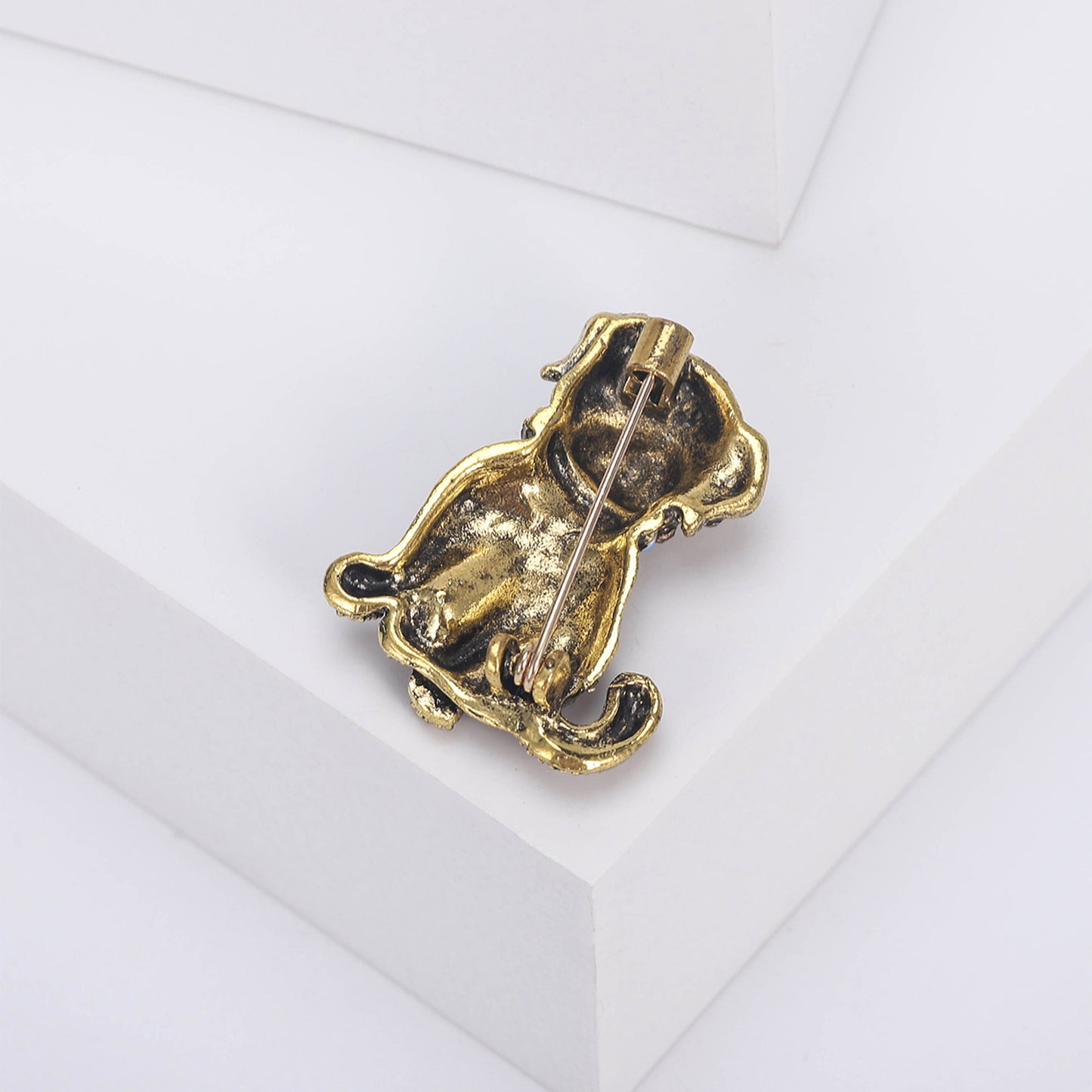 Broche créative en diamant d'eau pour animaux