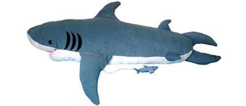 Sac de couchage requin en peluche 2m