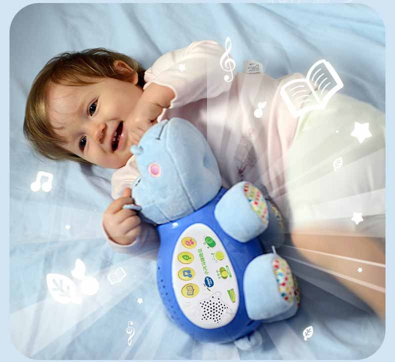 Instrument de sommeil pour bébé hippopotame, jouet de sommeil pour bébé