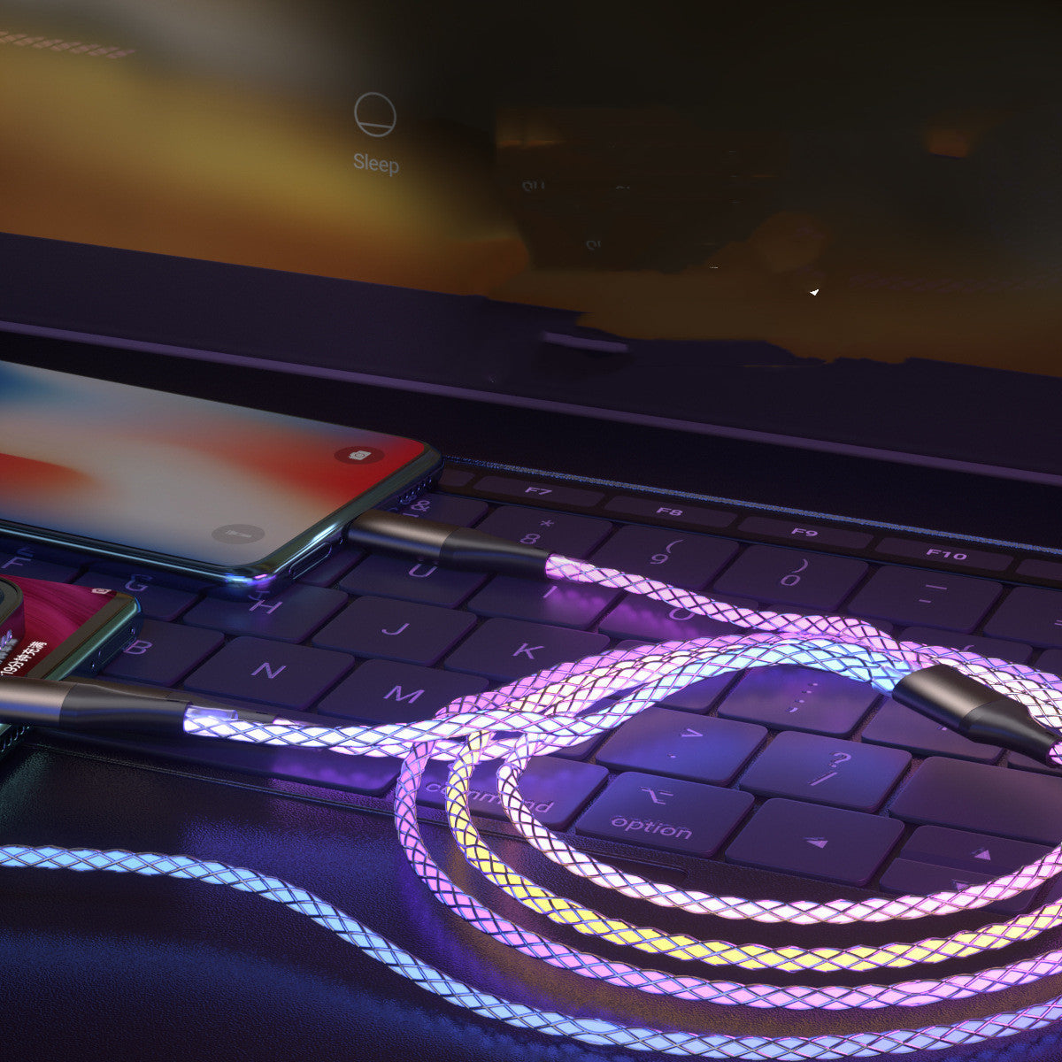 Câble de données lumineux RVB One Drag Three