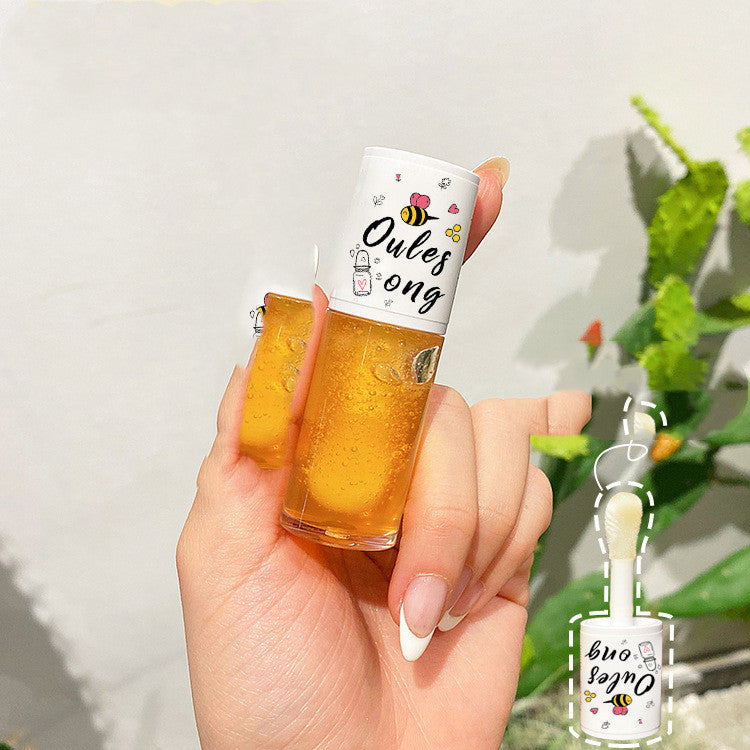 Brillant à lèvres au miel, hydratant, nourrissant et hydratant, estompe les lignes des lèvres, rouge à lèvres complet, glaçage à lèvres