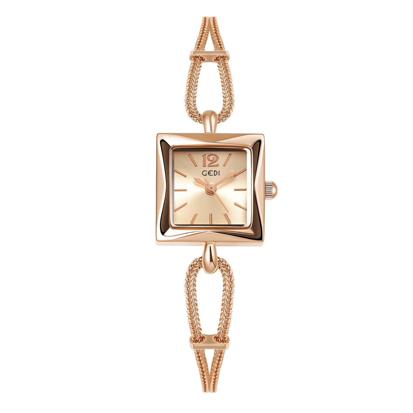 Montre-Bracelet en alliage, petite plaque carrée Simple de haute qualité, Style Antique