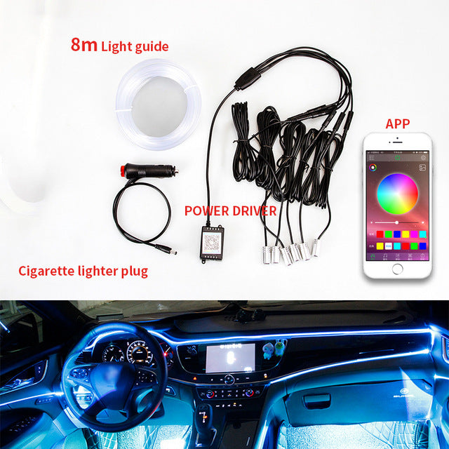 One For Five Car Voice Control Atmosphere Light