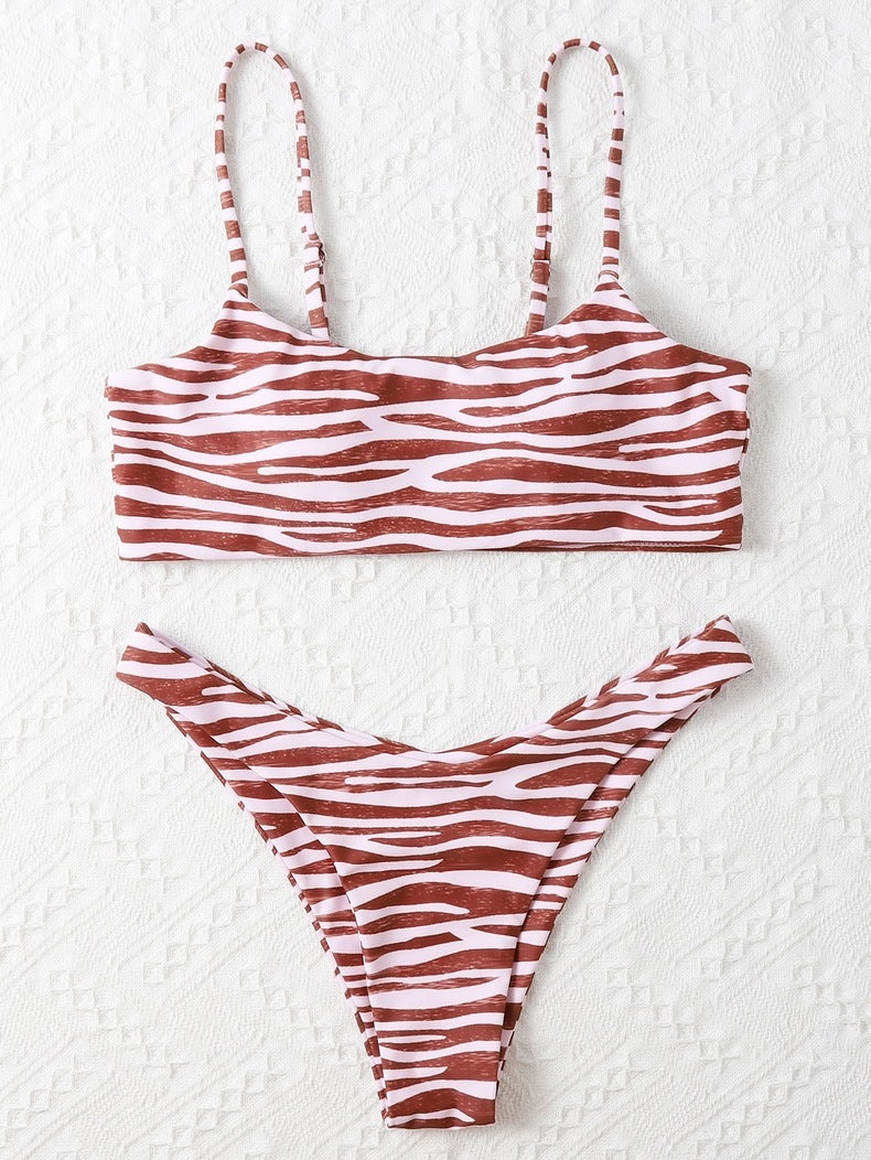 Traje de baño de moda para mujer Bikini de dos piezas