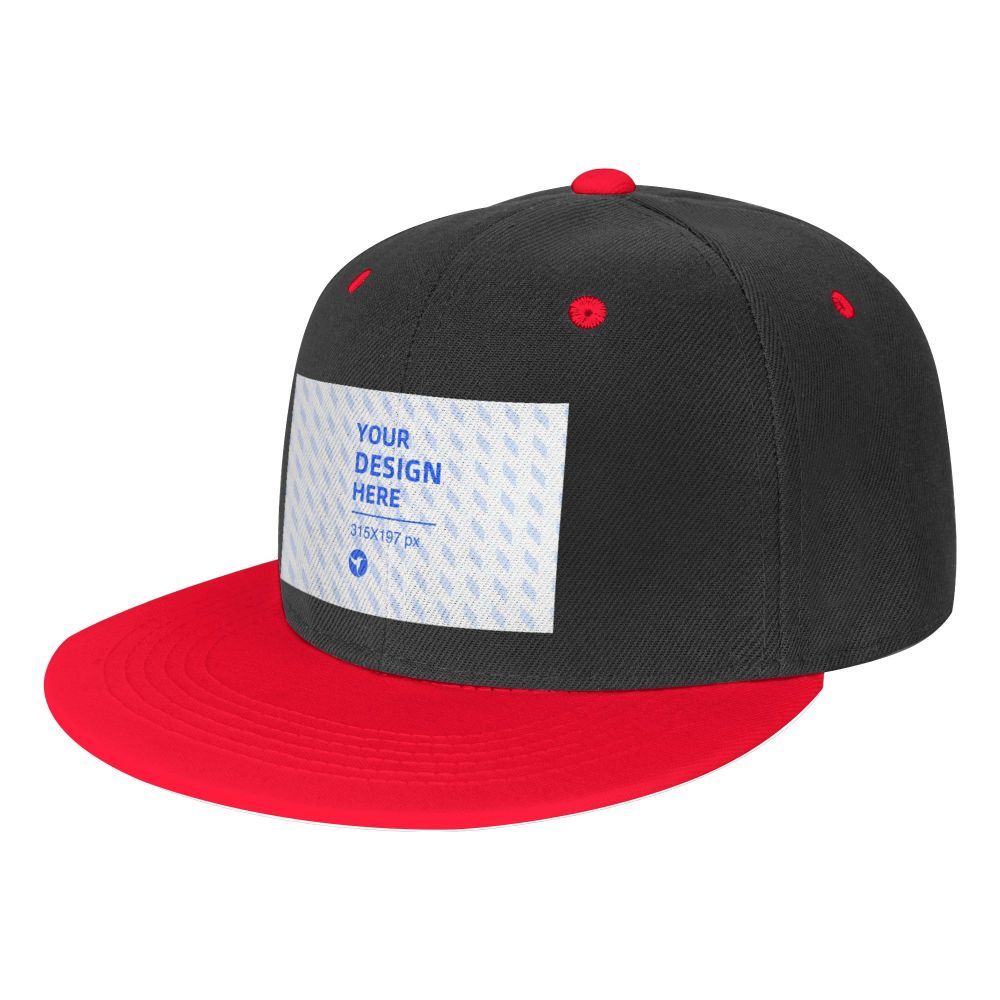 Chapeau Hip Hop contrasté à bord plat pour enfants