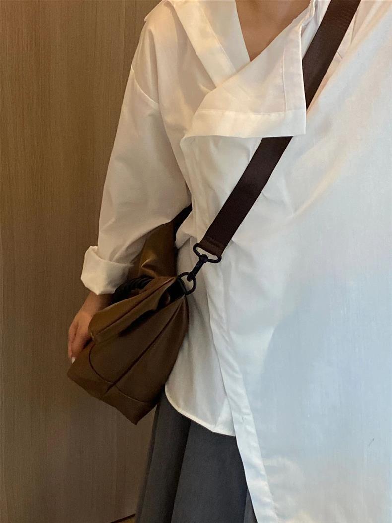 Grand sac fourre-tout de style minimaliste d'automne et d'hiver, niche brillante de personnalité