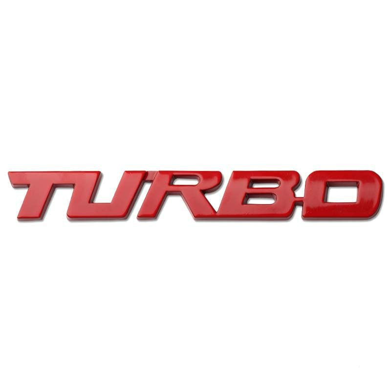 Logotipo decorativo del coche de la personalidad metálica SPORTS TURBO