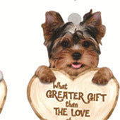 Colgante de llavero acrílico Love Dog