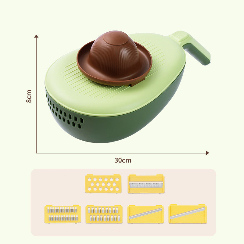 Artefacto para cortar verduras, rallador rallado de patatas, rebanador, cocina casera, pepino rábano rallado grueso multifuncional